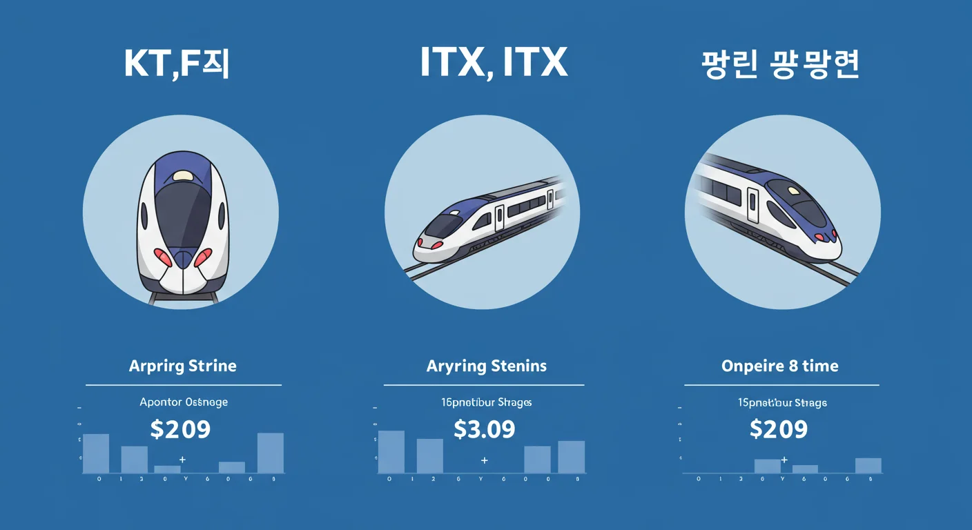 KTX, 무궁화호와 ITX 요금 비교!