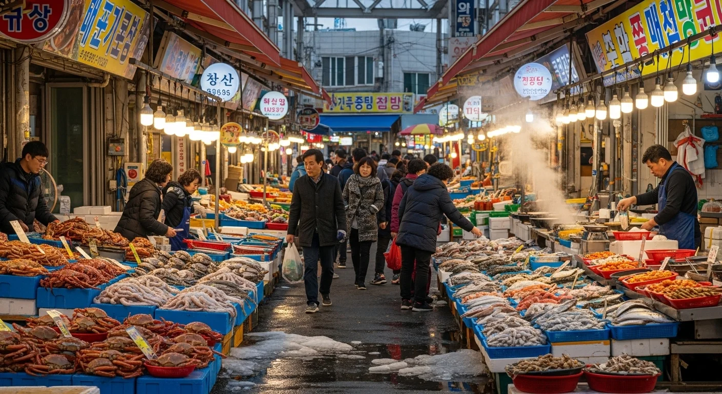 해운대 시장과 달맞이길: 미식과 야경의 조화